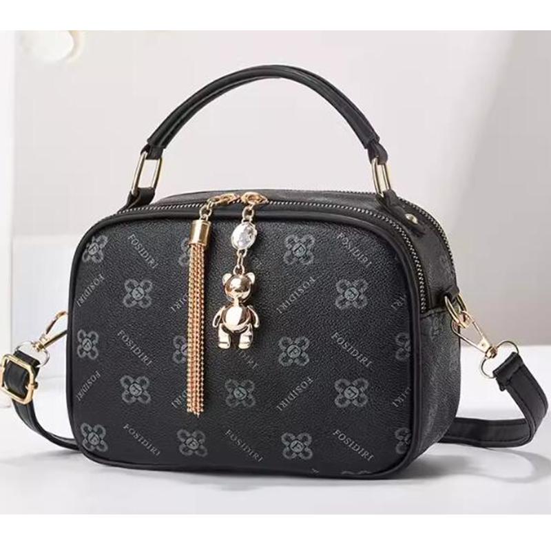 

Женские квадратные сумки из искусственной кожи, сумки через плечо с двухслойными молниями, высококачественные модные сумки через плечо