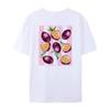 T-shirt Esthétique Rétro pour Femme Imprimé Fruit de la Passion au Dos T-shirt Mignon Fruit Tropical T-shirt Alimentaire Vintage Tops Mode d'Été Unisexe