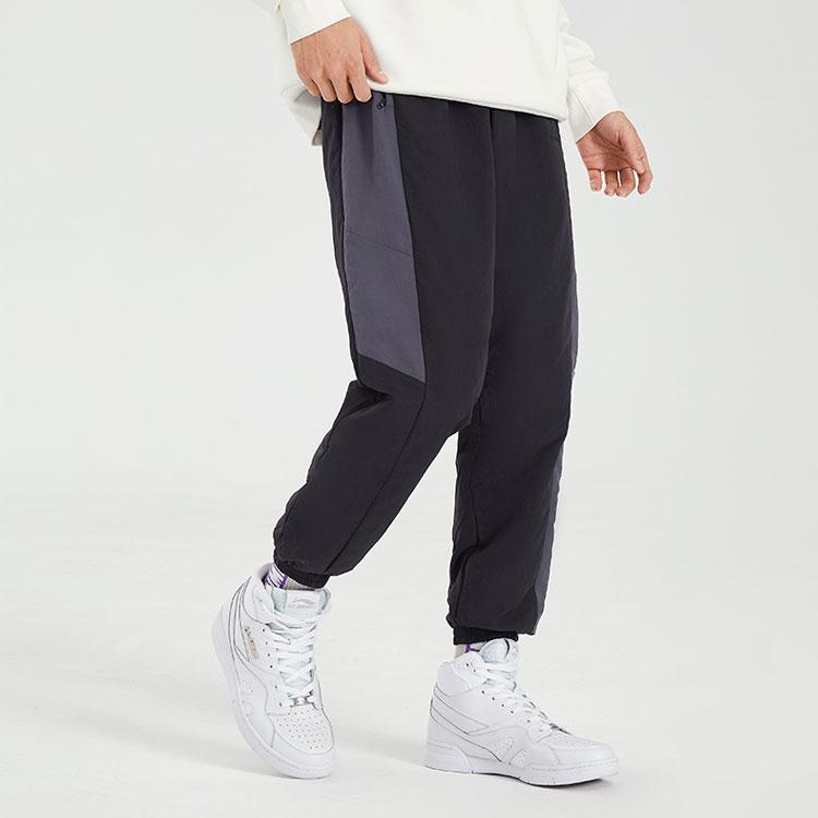 Li Ning Sports Life Collection Knitted Sweatpants Men's Black AYKS033-2