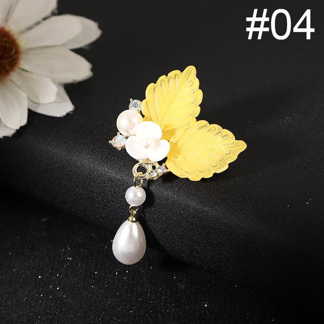 

Броши в виде ракушек и жемчужных цветов для женщин, элегантная хрустальная брошь, булавка, свадебные украшения, высокое качество, корсаж, ювелирные аксессуары