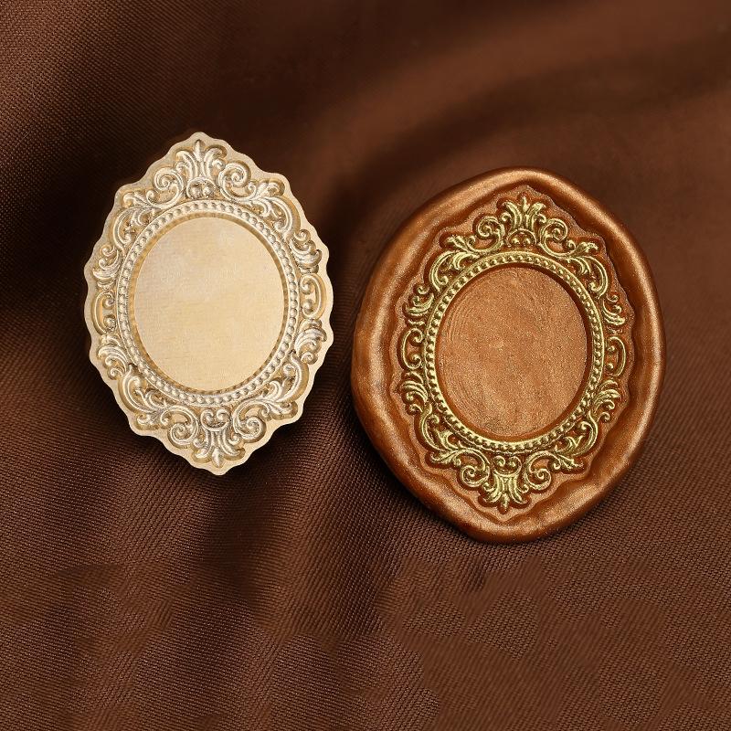 Matte Photo Frame Stamp Sealing Wax Stamp Head Fire Paint Lacquer Copper Seal Wax Stamp Heads Envelope Wedding Party Invitation