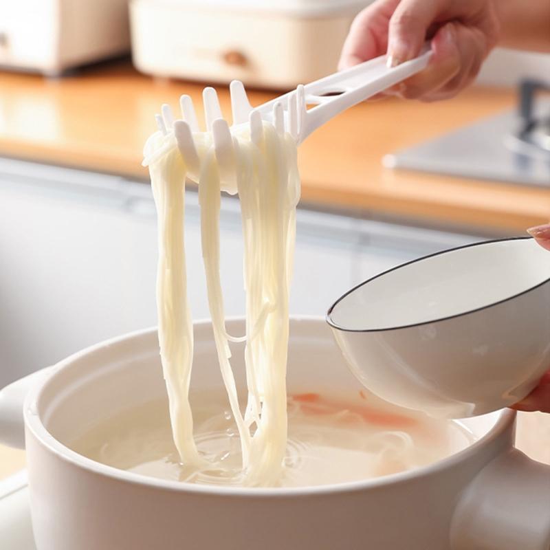 Noodle Spaghetti-Ladle Slot Spoon Food Grade Plastic Colander Kitchen Gadget Gift for Cooking Lover Easy Use Clean Tool
