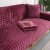 Thickened Plush Sofa Cushion Non-Slip Flannel Cover for Autumn and Winter