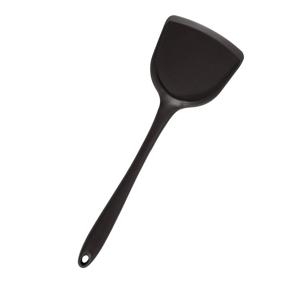 Silikon Spatula Isıya Dayanıklı Yapışmaz Mutfak Pişirme Spatulası Rahat Saplı Tencere