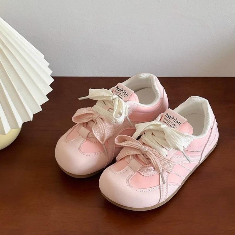 College Style Casual Little White Shoes Women's Spring and Autumn New Fashion Versatile Puff Shoes Student Sports Shoes