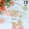 Flower Embroidered Cloth Patch Chinese Exquisite Hanfu Cheongsam Ancient Style Patches Hole DIY Decoration Applique Fabric