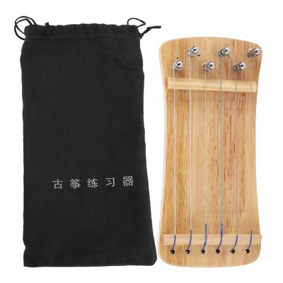 Guzheng Finger Trainer Wooden 6String Mini Musical Instrument Fingering Practice Tool