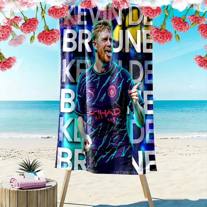 Kevin De Bruyne Ultimate Midfield Maestro Beach Towel Beach Towel For Vacation Photos Portable For Travel Absorbent Bath Towel Swim