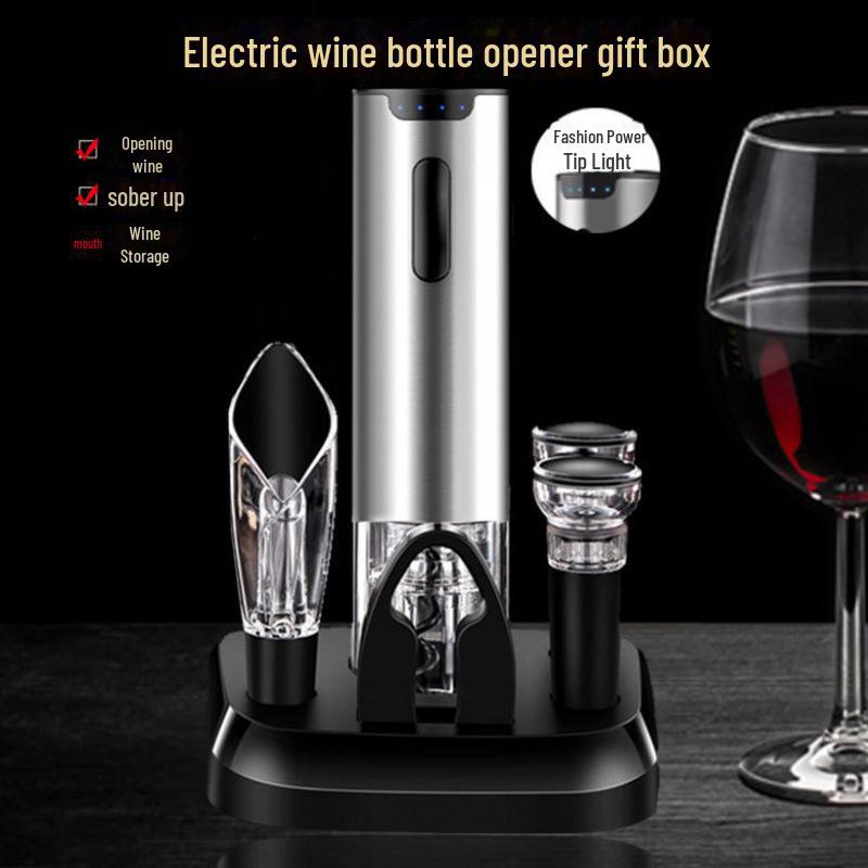 Fully Automatic Electric Wine Bottle Opener with Gift Box
