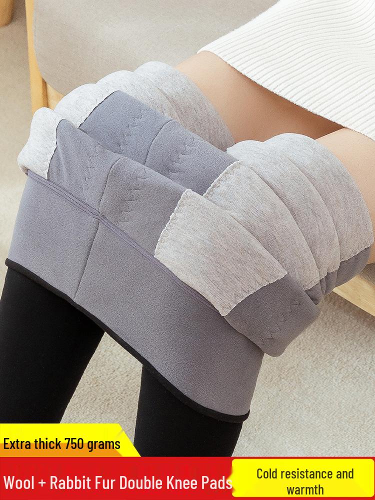 High-Waisted Fleece-Lined Women's Thermal Slimming Pants for Winter