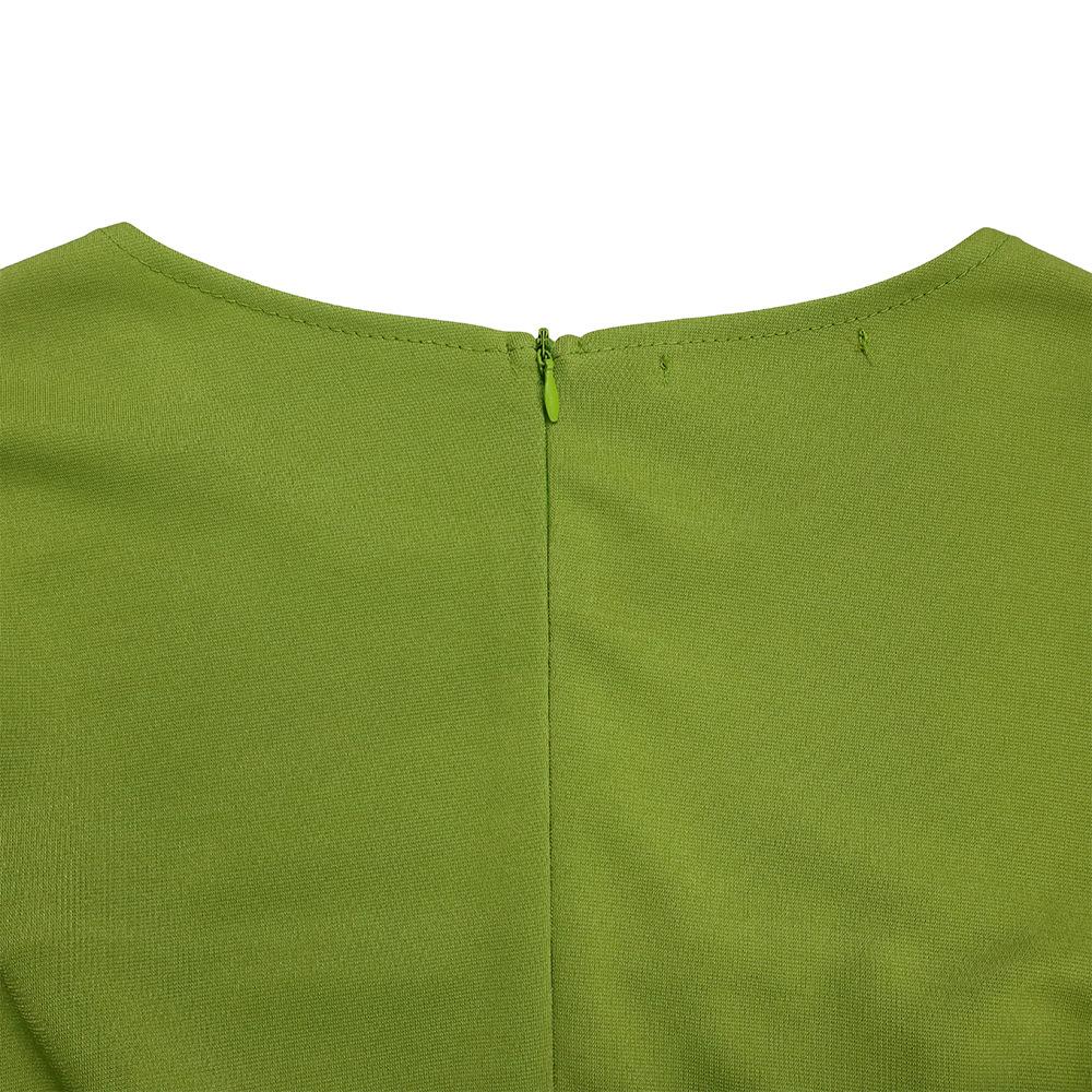 Large Size Women Spring Autumn Fashion Patchwork Dress Ladies One Piece Medium Sleeves Slit Sheath Dress