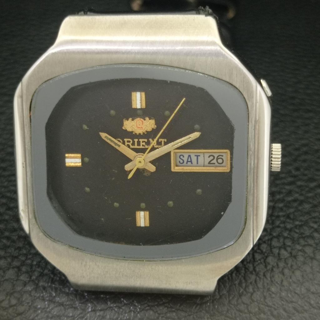 ORIENT AUTOMATIC 46941 JAPAN MENS VINTAGE ORIGINAL DIAL WATCH a703454-1