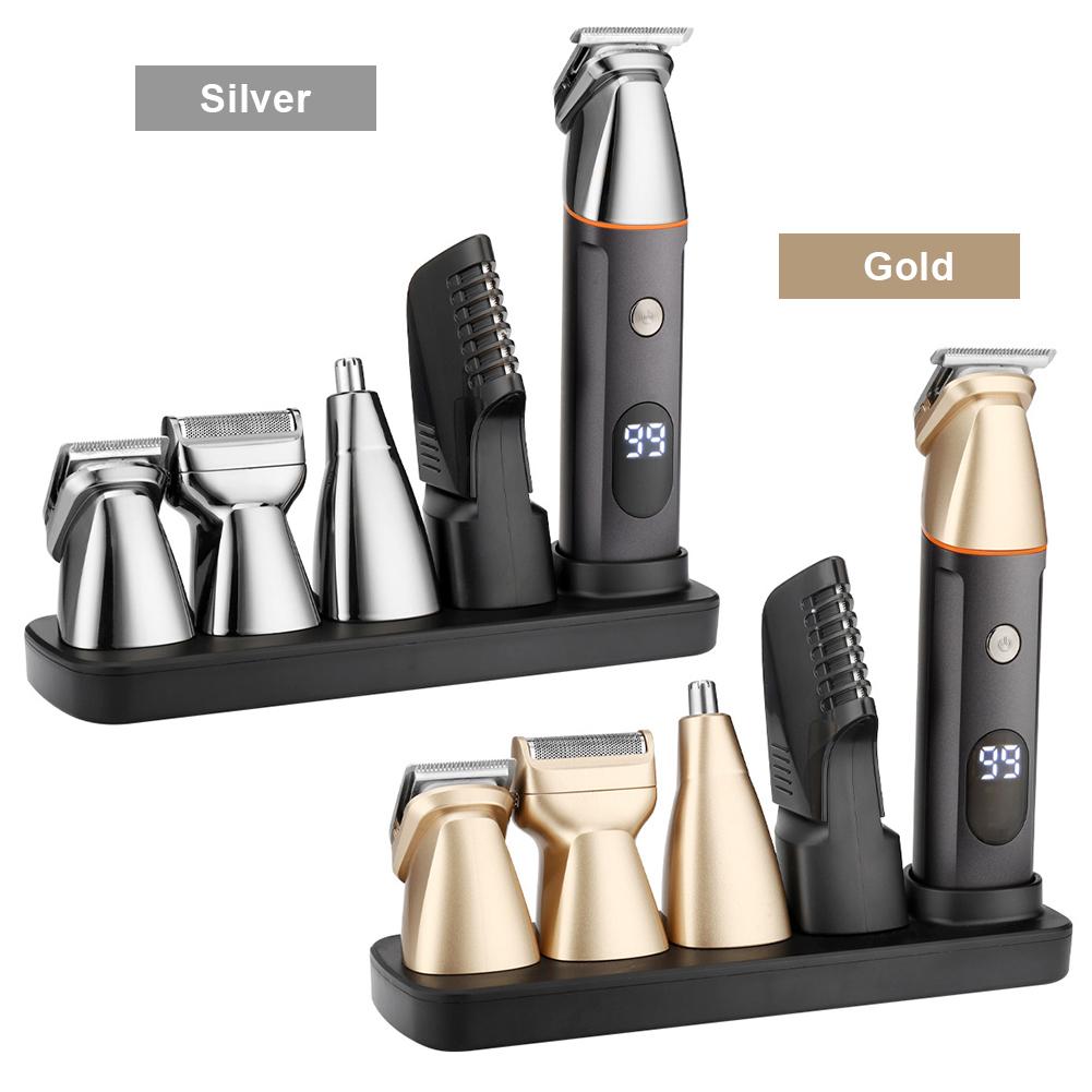 5 in 1 Hair Trimmer Body Groomer USB Rechargeable Face Nose Trimmer Multifunctional Grooming Trimmer Washable for Home Travel