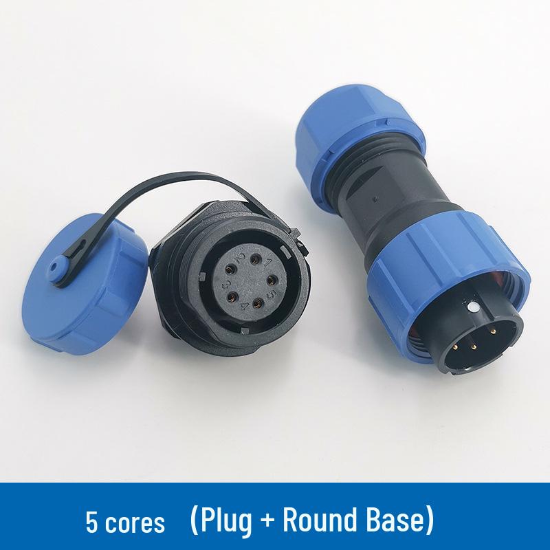 SP17 Series Aviation Plug: IP68 Waterproof Connector with Rear Nut Cable Solder.