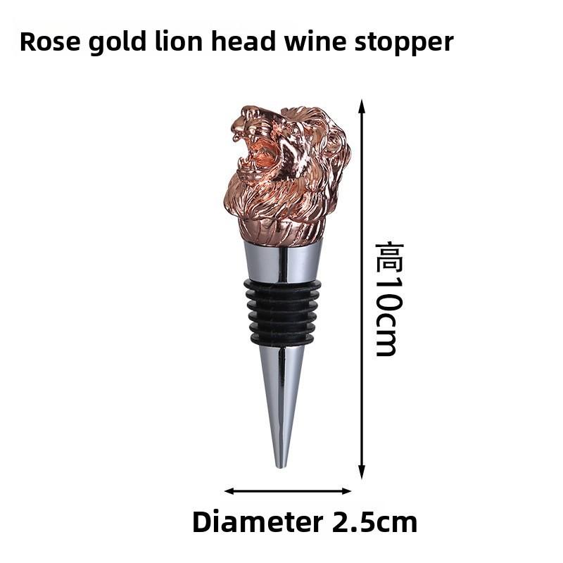 Deer Head Bottle Stopper Gold Seals Red Wine Sealer With Seal For Home Bar Decor