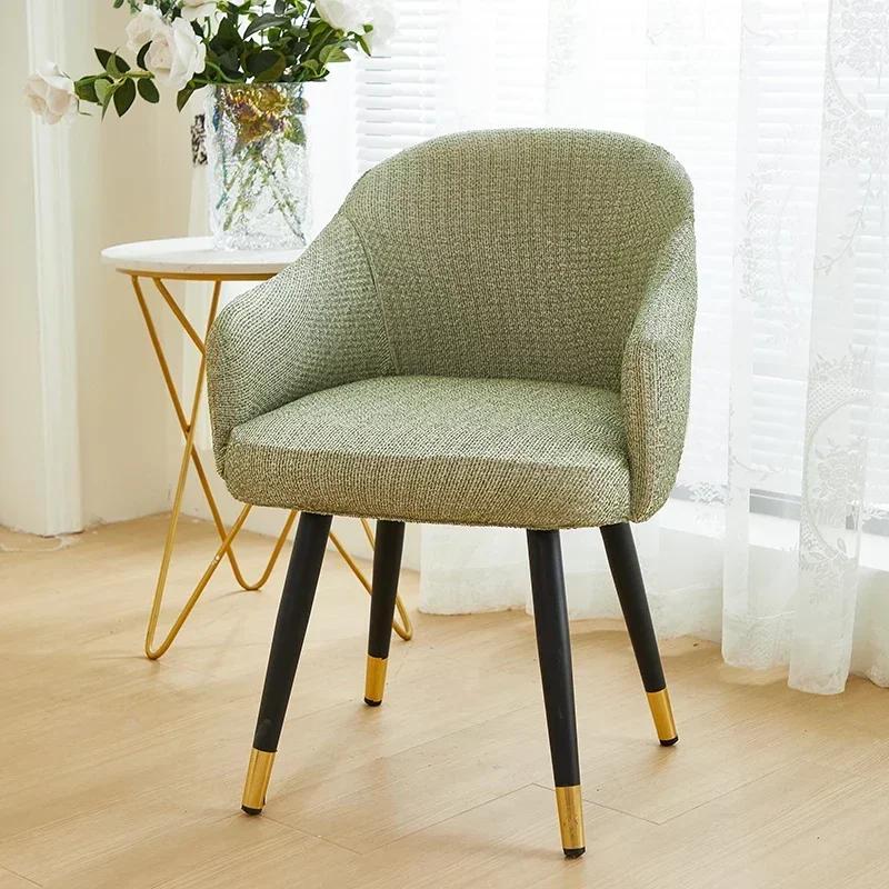 1/2/4/6pcs Chenille Fabric Chair Cover Elastic High Arm Chair Covers Seat Case Dining Room Armchair Protector for Office Wedding