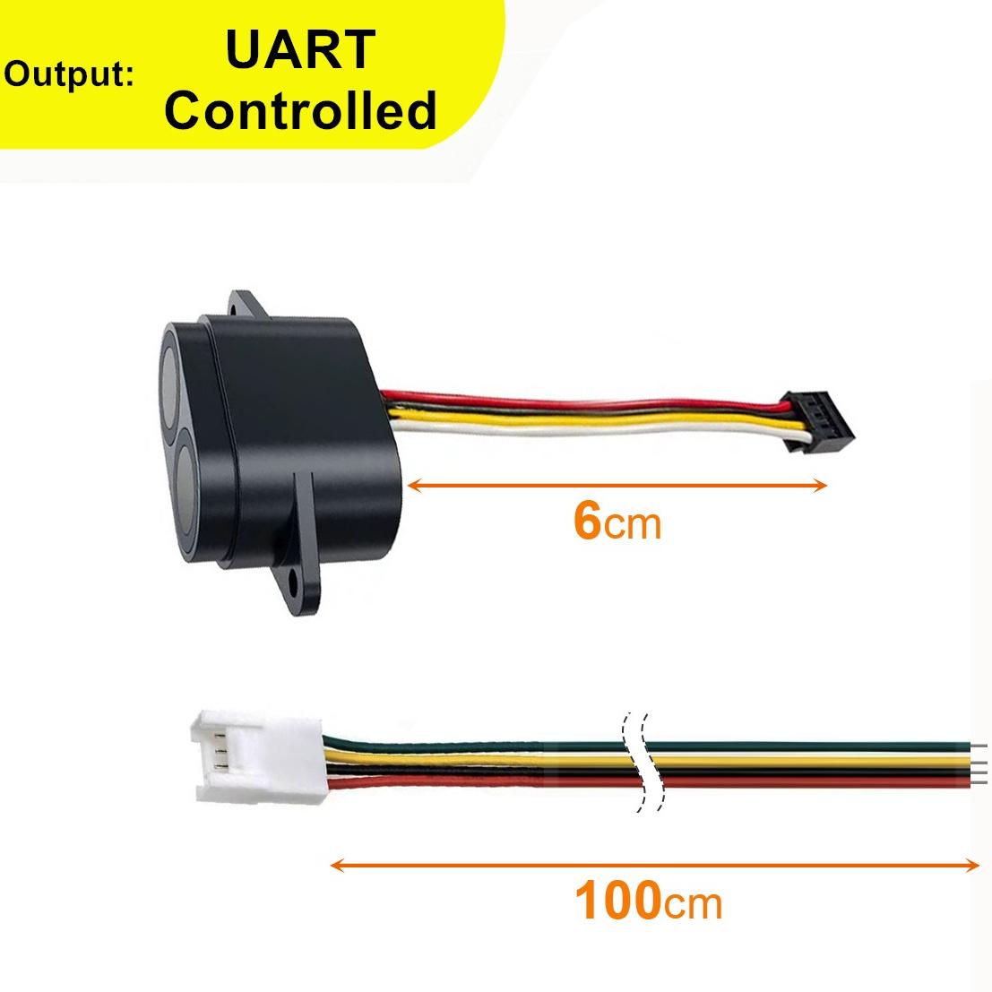 

Mini Ultrasound Ultrasonic Sensor Module Range 300cm Blind Zone 2cm for AI Distance Measurement Liquid Level Water-Proof Light