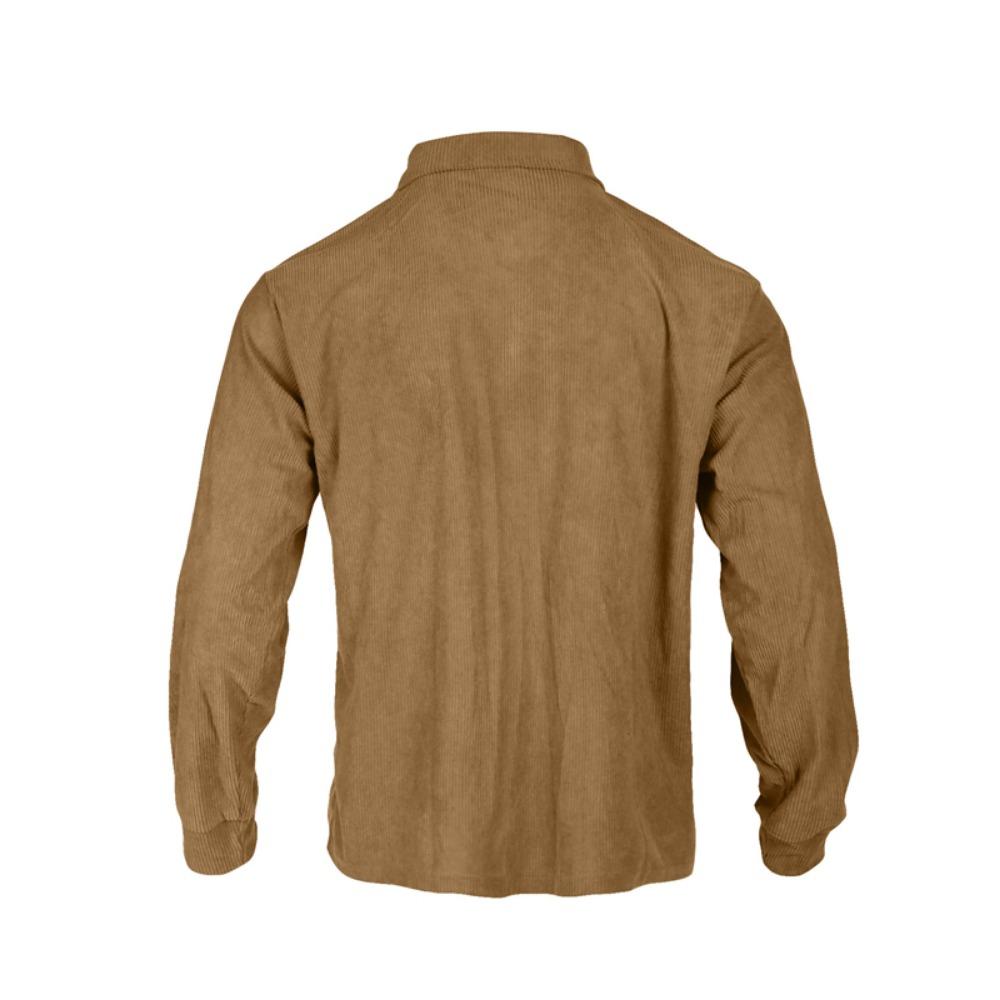 New Spring Autumn Men's Corduroy Shirt Europe Vintage Style Casual Versatile Long Sleeve Workwear Jacket for Men