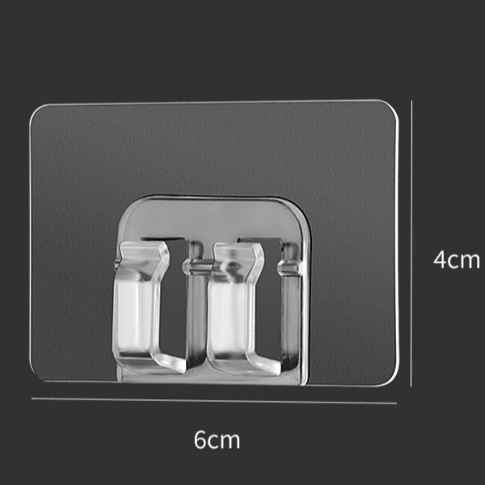 10KS Víceúčelový Silný Viskózový Tyčový Nosný Háček Průhledná Nálepka Závěsný Stojan Sponový Háček Nástěnný