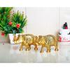 KridayKraft Statuie Elefant Metal Dimensiune Mica Gold Polish 2 buc