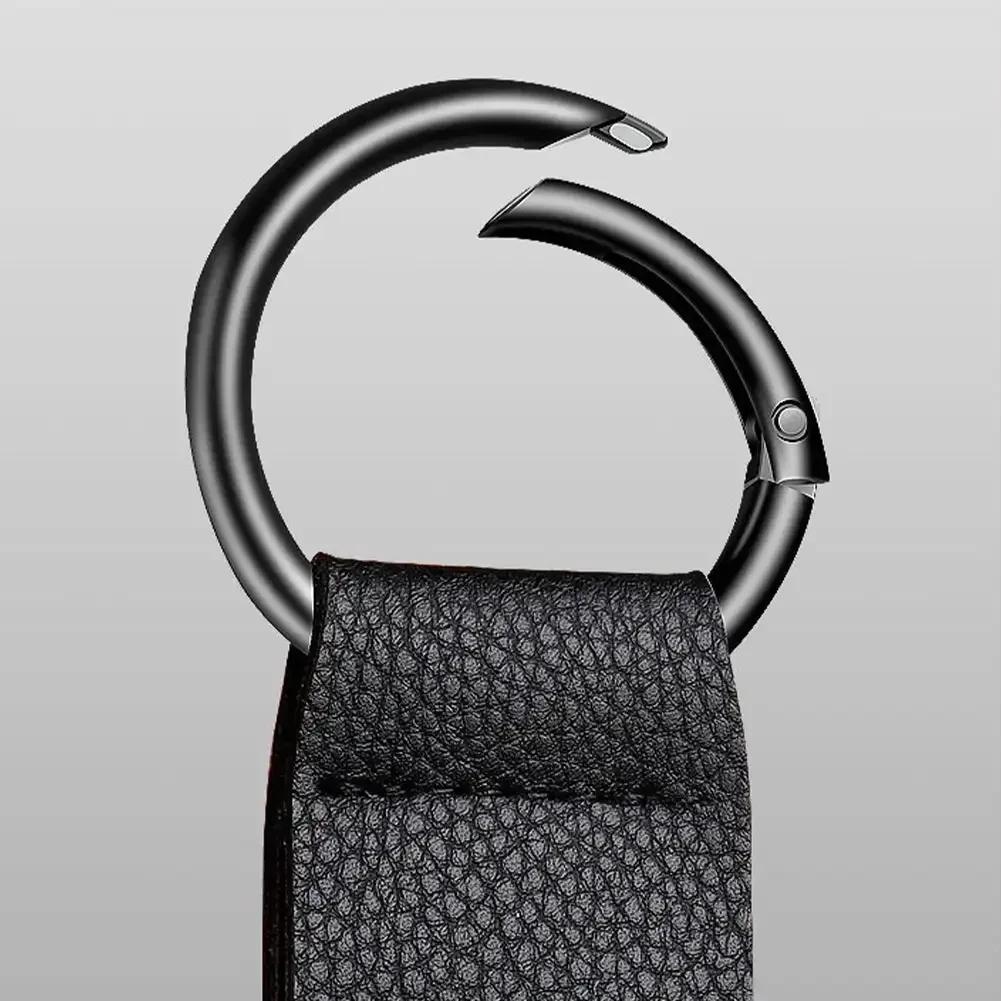 1Pcs Car Storage Clips Back Seat PU Leather Strong Load-Bearing Hooks Holder Auto Fastener Hangers Car Interior Accessories