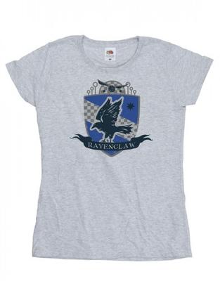 Damen-T-Shirt mit Ravenclaw-Brustabzeichen aus Baumwolle