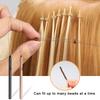 ARLANY Hair Extension Loop with 4Pcs Extra Iron Wires Removable Handle Threader for Sewing Weft Extensions Micro Rings Loop Tool