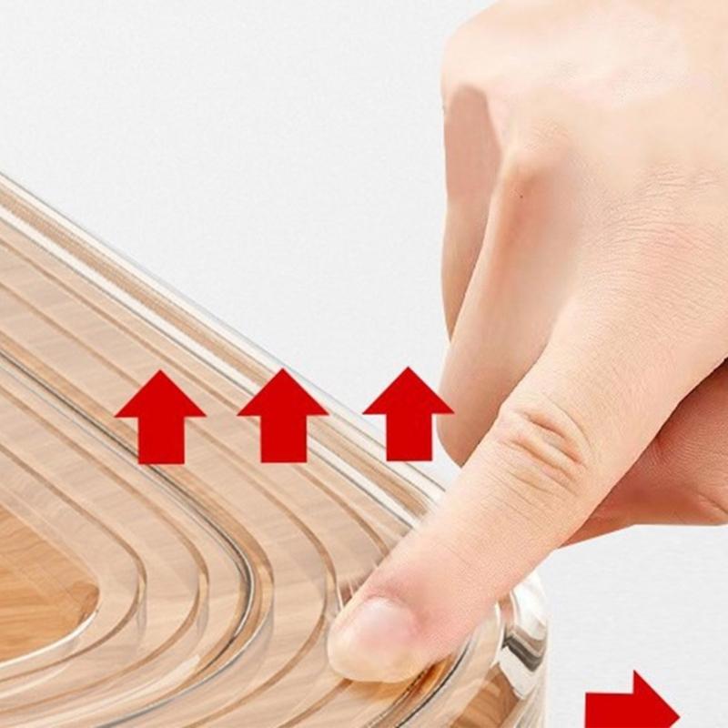 Clear Edges Protector Baby Safety Table Corner Bumper Thick PVC Nonsip Adhesive For Wood Glass Metal Surfaces
