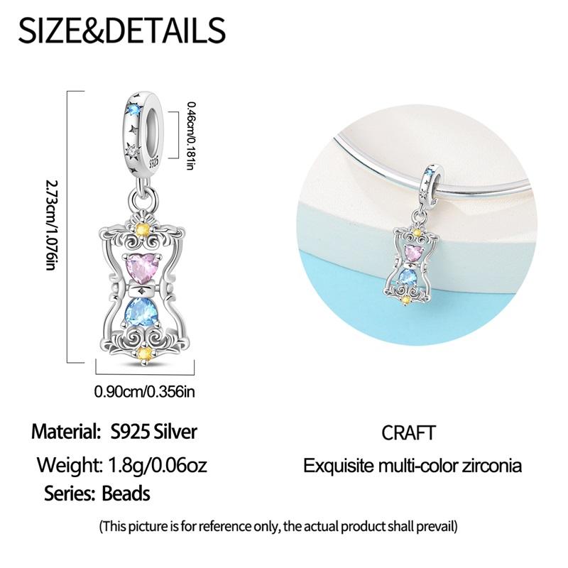 Copper Clasp Copper Cz Pave Clip Charms Lucky Clover Ladybug Safety Chain Fit Original Bangle Bracelet Jewelry Clip