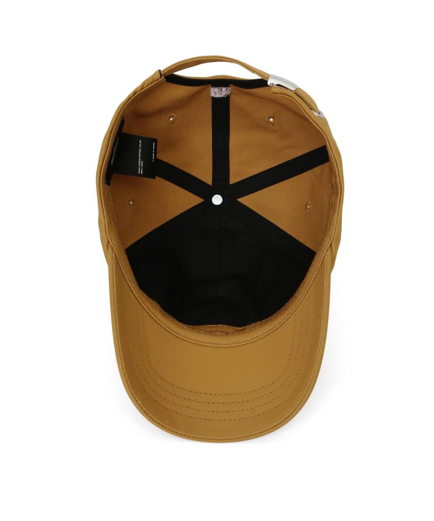 Eondeokeonteulol Cotton Logo Ball Cap Serif Udc / Authenic B B / Mud Yellow