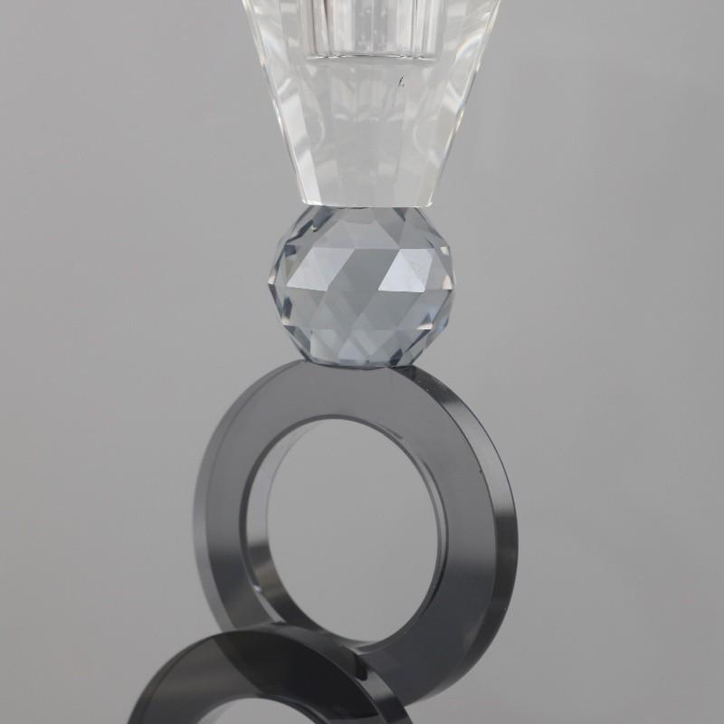 Simple Geometric Circular Crystal Ball Candle Holder Decoration Ornament, Dining Table Center Candle Holder, Home Decoration