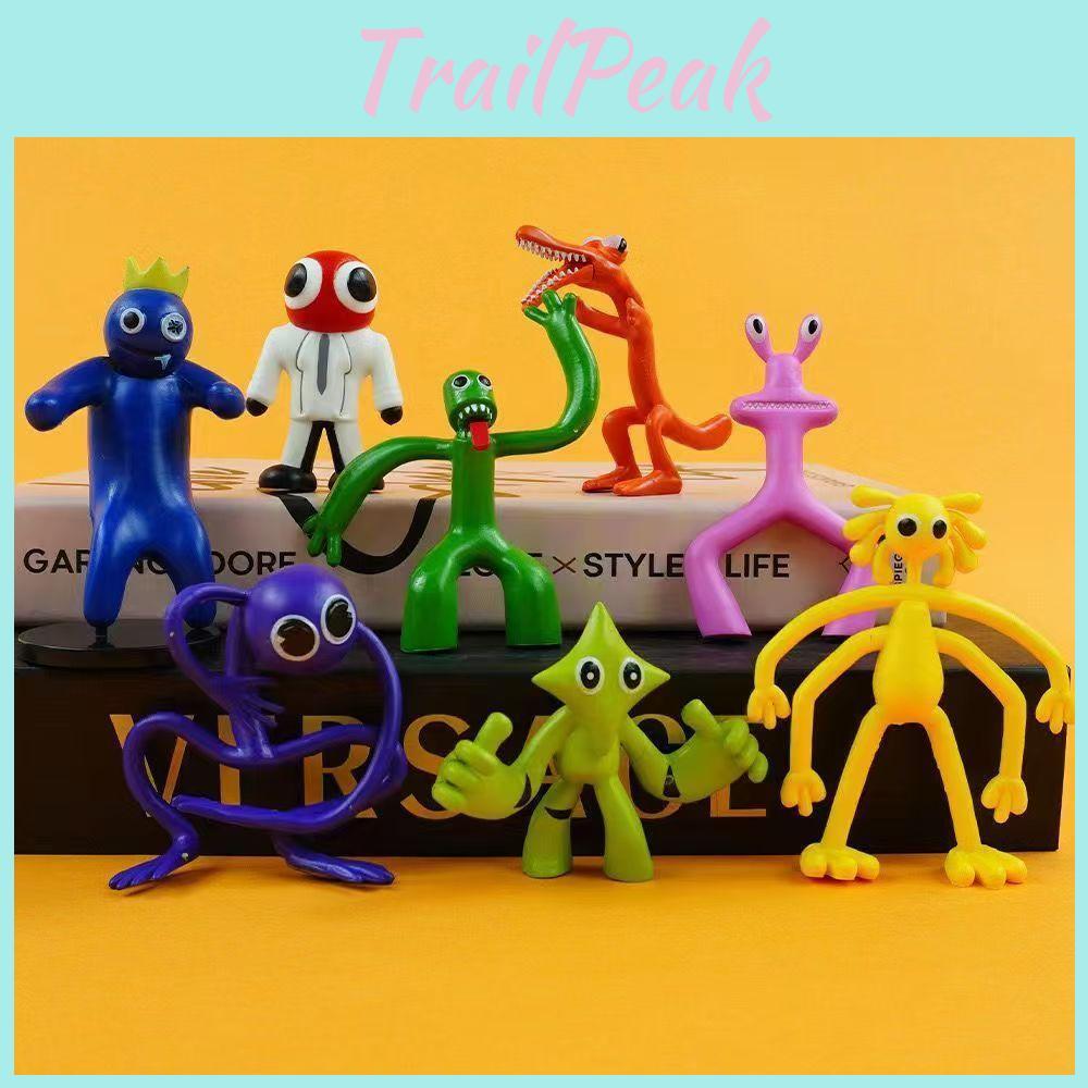 Friends Rainbow Vibrant Pvc Action Figures Set With 8 Playful Blind Styles Box