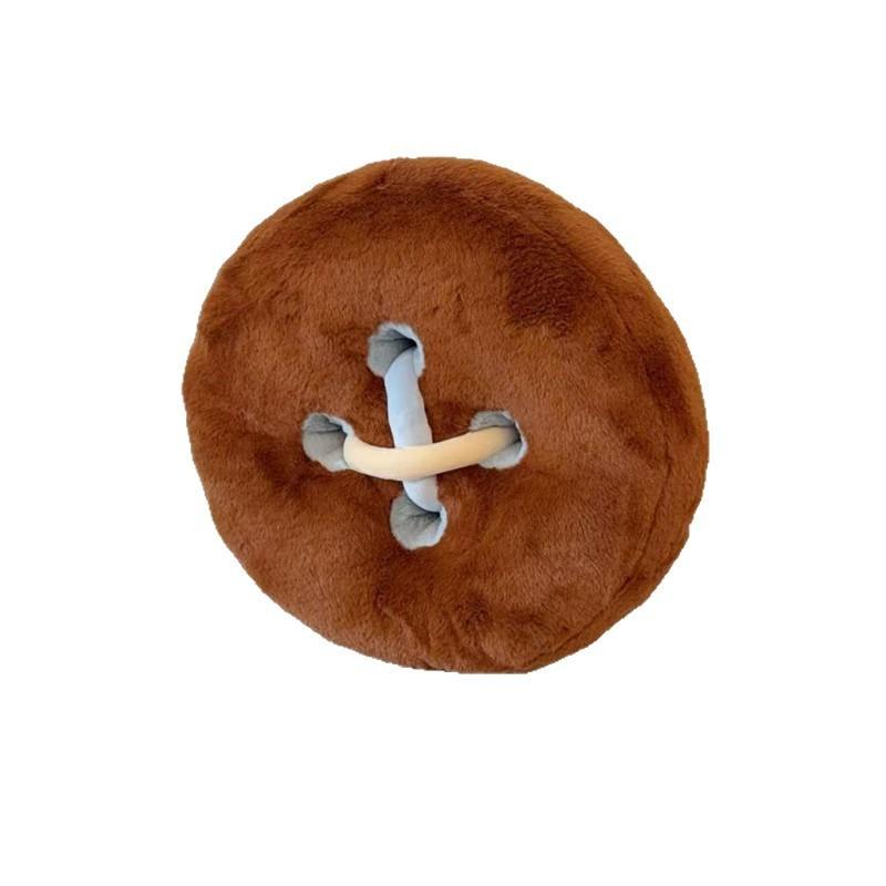 Plush Bunny Fur Throw Pillow For Couch Nap Support Decorative Home Accessory