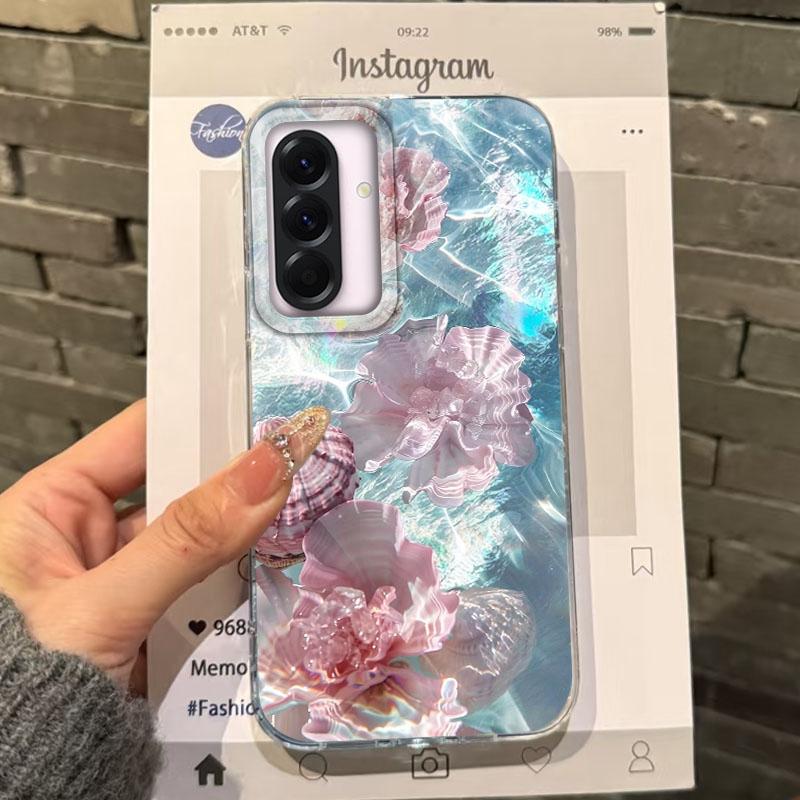 Summer Seashell Starfish Girls Case For Samsung Galaxy A16 A56 A26 A36 A06 A55 A35 A25 A15 A12 A32 A54 S24 S25 S22 S23 FE Cover