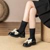 Autumn and winter girls leather boots medium and older children's shoes girls student shoes new princess shoes sleeve socks boots comfortable
