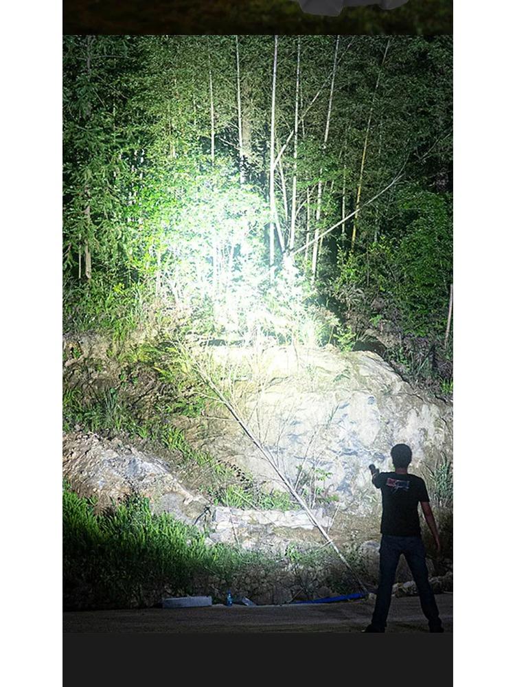 Portable Camping Lantern Lamp T6 Beads Flashlight USB Rechargeable Waterproof Emergency Outdoor Searchlight with COB Sidelight