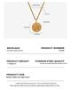 Retro Titanium Steel Lotus Pod Pendant Necklace with Diamond Inlay