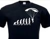 Fashion Black T Shirt Skate T Shirt Evolution Clothes Skydiver Base Jump Para Plane Airplane Hip Hop Tee Shirt Streetwear