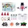 Handmade Christmas Snowman Building Kit DIY Build A Snowman Putty Clay Set Christmas Art Handicraft Activities Christmas Gifts