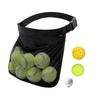 Tennis Ball Holder Pickleball Ball Wasit Pouch Large Capacity Zipper Tennis Ball Carrying Bag Travel Pocket Durable