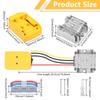20V To 12V Step Down Converter for Dewalt 20V Battery 120W DC Voltage Regulator with Over-Discharge Protection for DIY RC ToyCar