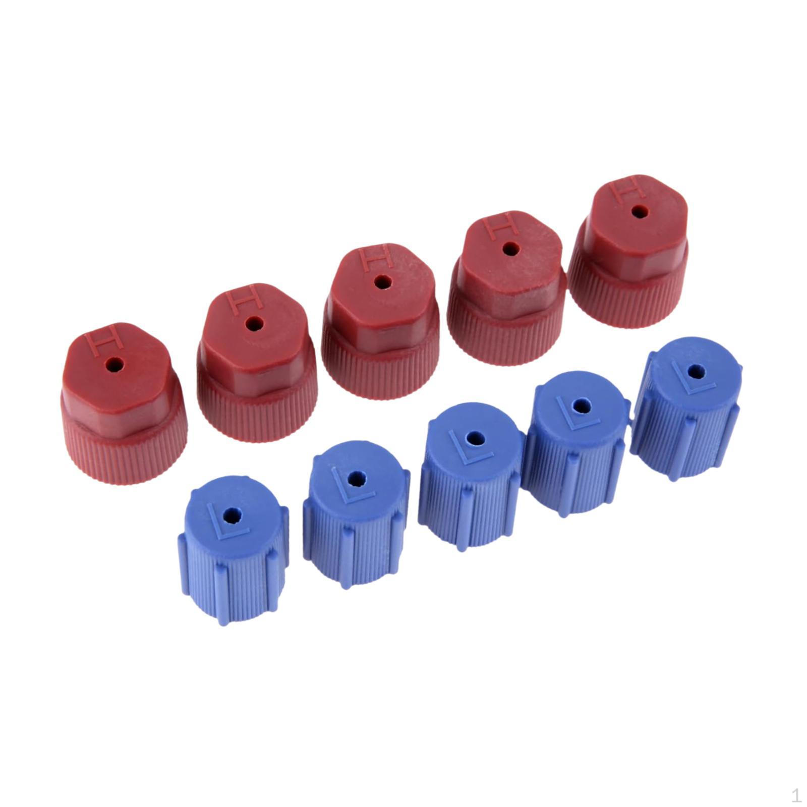 

10 Pieces A/C System Charging Port Caps Ports Repairing Tool High Performance
