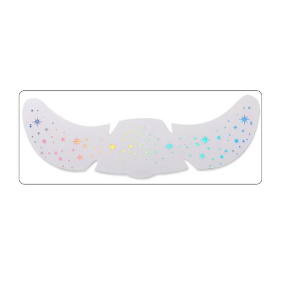 Nostalgie Freckles Face Tattoo, Glitter Makeup Patches, Sparkling Speckles, Holographic-Face Temporary Tattoo for Christmas Parties Musical