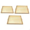Elegantes Serviertablett aus Holz für die Unterhaltung zu Hause