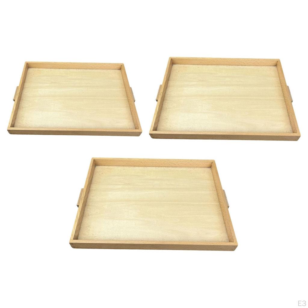 Elegantes Serviertablett aus Holz für die Unterhaltung zu Hause