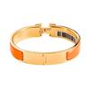 Hermes Clic H Bangles Unisex Orange Gold H700001F8APM
