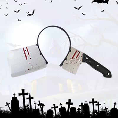 Bleeding Knife Elastic Horror Headband Plastic Head Hoop Accessory Funny Prop Party Favors