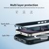 Voor iPhone 16 Hoesje Compatibel met MagSafe Lensframe Kickstand TPU + PC Schokbestendige Telefoonhoes