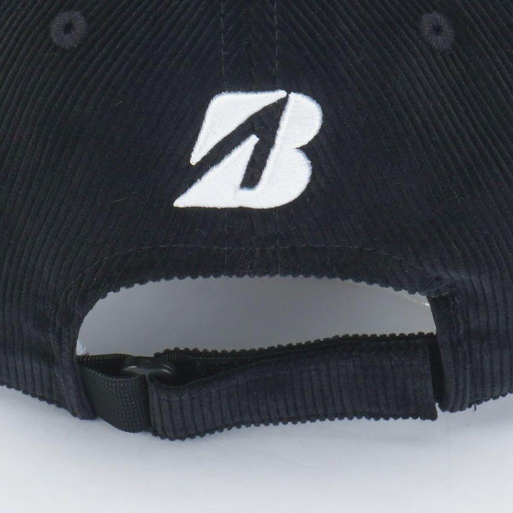 BRIDGESTONE Golf Men's Corduroy Cap CPW24D, Black