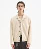 Trip Le Sens Open Collar Leather Blouson_Brown